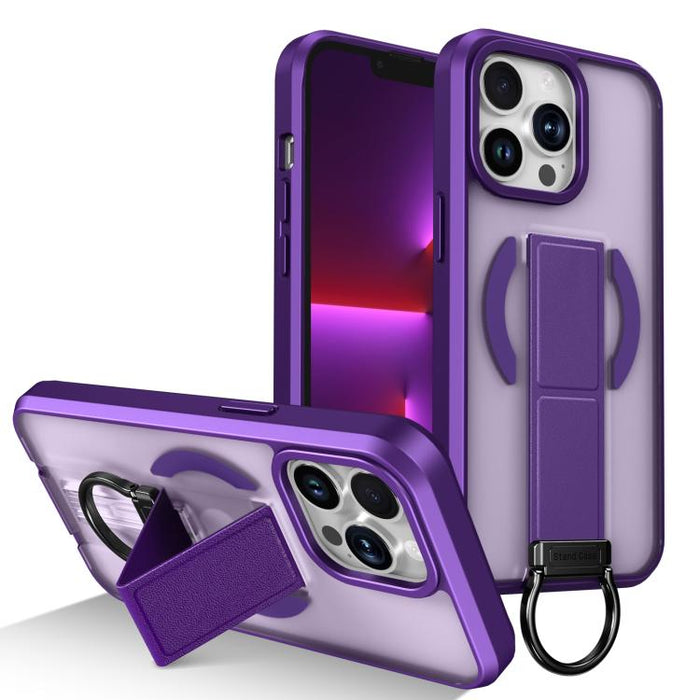 Funda magnética a prueba de golpes con soporte de anilla en D, respetuosa con la piel, For iPhone 14 Pro Max, For iPhone 13 Pro Max, For iPhone 13 Pro, For iPhone 13