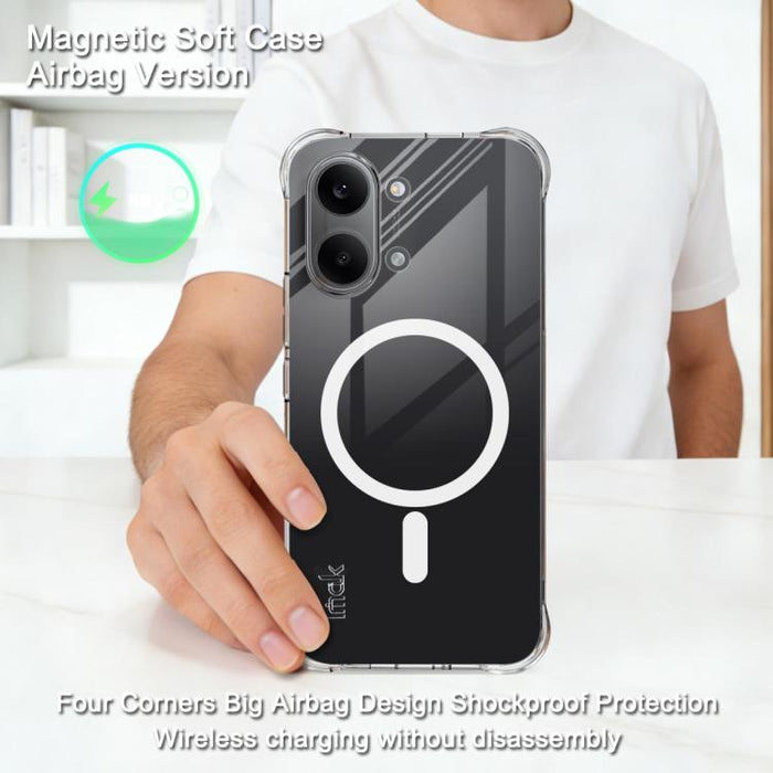 Funda para teléfono imak magnética a prueba de golpes con airbag de TPU, For Xiaomi Poco X8 Pro Max 5G, For Xiaomi 17 Ultra/17 Ultra by Leica, For Xiaomi 17 Pro Max, For Xiaomi 17 Pro, For Xiaomi 17, For Xiaomi 13T / 13T Pro