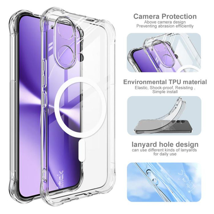Funda para teléfono imak magnética a prueba de golpes con airbag de TPU, For Xiaomi Poco X8 Pro Max 5G, For Xiaomi 17 Ultra/17 Ultra by Leica, For Xiaomi 17 Pro Max, For Xiaomi 17 Pro, For Xiaomi 17, For Xiaomi 13T / 13T Pro