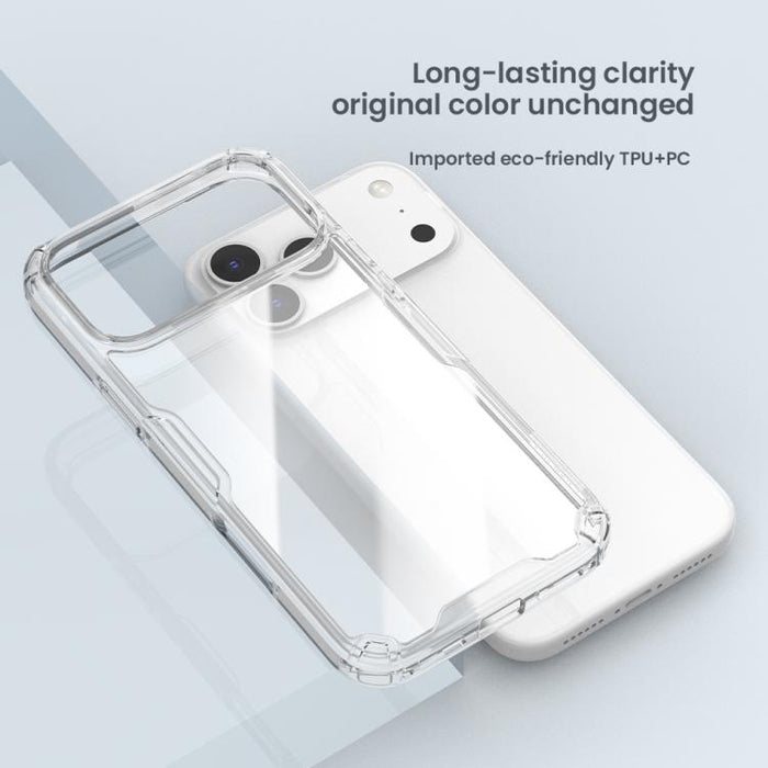 Funda para teléfono NILLKIN Ultra Transparente de PC + TPU, For iPhone 17 Pro Max, For iPhone 17 Pro, For iPhone 17, For iPhone Air