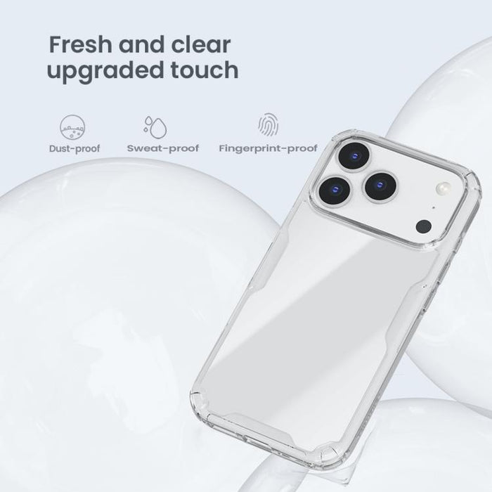 Funda para teléfono NILLKIN Ultra Transparente de PC + TPU, For iPhone 17 Pro Max, For iPhone 17 Pro, For iPhone 17, For iPhone Air