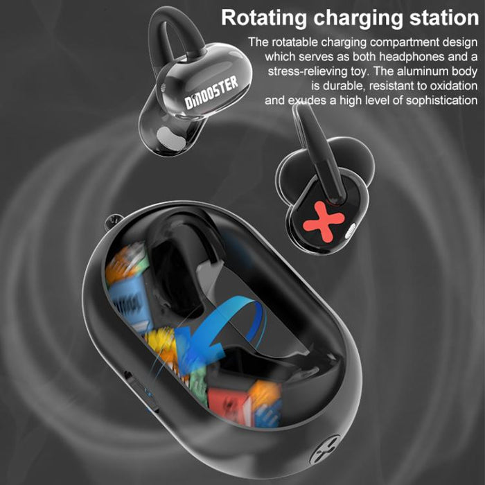 Auriculares inalámbricos Bluetooth con clip para la oreja D MOOSTER D93 con traducción mediante IA