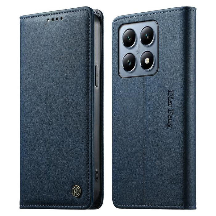 Funda para teléfono Dierfeng de cuero vegano con cierre magnético y protección RFID., For Xiaomi 15, For Xiaomi 14T Pro, For Xiaomi 14T, For Xiaomi Poco F6 / Redmi Turbo 3