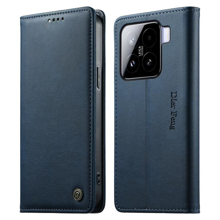 Funda para teléfono Dierfeng de cuero vegano con cierre magnético y protección RFID., For Xiaomi 15, For Xiaomi 14T Pro, For Xiaomi 14T, For Xiaomi Poco F6 / Redmi Turbo 3