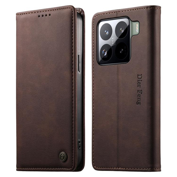 Funda para teléfono Dierfeng de cuero vegano con cierre magnético y protección RFID., For Xiaomi 17 Max 5G, For Xiaomi 17T Pro 5G, For Xiaomi 17T 5G, For Xiaomi Poco X8 Pro 5G / Redmi Turbo 5 5G, For Xiaomi 17 Ultra, For Xiaomi 17 Pro Max              ...