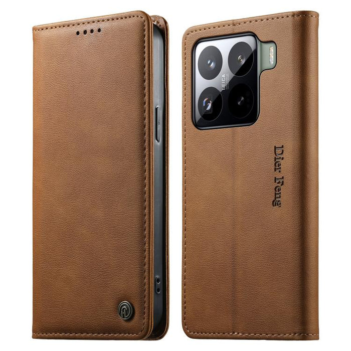 Funda para teléfono Dierfeng de cuero vegano con cierre magnético y protección RFID., For Xiaomi 17 Max 5G, For Xiaomi 17T Pro 5G, For Xiaomi 17T 5G, For Xiaomi Poco X8 Pro 5G / Redmi Turbo 5 5G, For Xiaomi 17 Ultra, For Xiaomi 17 Pro Max              ...