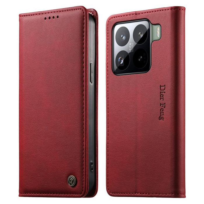 Funda para teléfono Dierfeng de cuero vegano con cierre magnético y protección RFID., For Xiaomi 17 Max 5G, For Xiaomi 17T Pro 5G, For Xiaomi 17T 5G, For Xiaomi Poco X8 Pro 5G / Redmi Turbo 5 5G, For Xiaomi 17 Ultra, For Xiaomi 17 Pro Max              ...