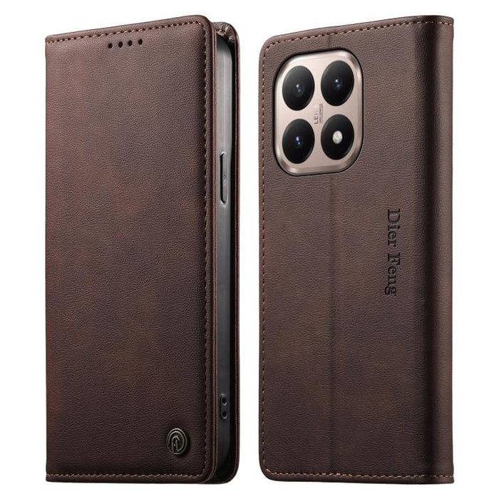 Funda para teléfono Dierfeng de cuero vegano con cierre magnético y protección RFID., For Xiaomi 17 Max 5G, For Xiaomi 17T Pro 5G, For Xiaomi 17T 5G, For Xiaomi Poco X8 Pro 5G / Redmi Turbo 5 5G, For Xiaomi 17 Ultra, For Xiaomi 17 Pro Max              ...