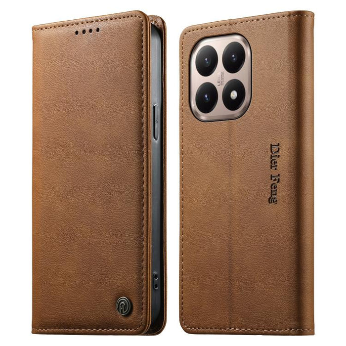 Funda para teléfono Dierfeng de cuero vegano con cierre magnético y protección RFID., For Xiaomi 17 Max 5G, For Xiaomi 17T Pro 5G, For Xiaomi 17T 5G, For Xiaomi Poco X8 Pro 5G / Redmi Turbo 5 5G, For Xiaomi 17 Ultra, For Xiaomi 17 Pro Max              ...