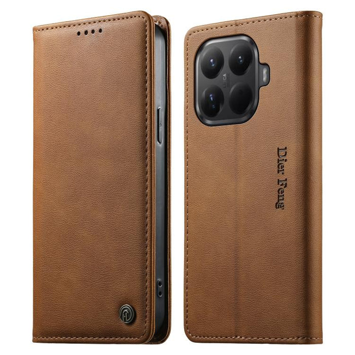 Funda para teléfono Dierfeng de cuero vegano con cierre magnético y protección RFID., For Xiaomi 17 Max 5G, For Xiaomi 17T Pro 5G, For Xiaomi 17T 5G, For Xiaomi Poco X8 Pro 5G / Redmi Turbo 5 5G, For Xiaomi 17 Ultra, For Xiaomi 17 Pro Max              ...