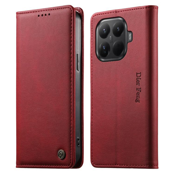 Funda para teléfono Dierfeng de cuero vegano con cierre magnético y protección RFID., For Xiaomi 17 Max 5G, For Xiaomi 17T Pro 5G, For Xiaomi 17T 5G, For Xiaomi Poco X8 Pro 5G / Redmi Turbo 5 5G, For Xiaomi 17 Ultra, For Xiaomi 17 Pro Max              ...