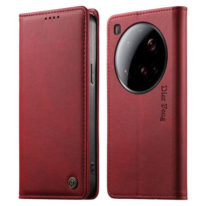 Funda para teléfono Dierfeng de cuero vegano con cierre magnético y protección RFID., For Xiaomi 17 Max 5G, For Xiaomi 17T Pro 5G, For Xiaomi 17T 5G, For Xiaomi Poco X8 Pro 5G / Redmi Turbo 5 5G, For Xiaomi 17 Ultra, For Xiaomi 17 Pro Max              ...