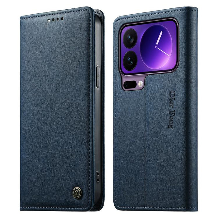 Funda para teléfono Dierfeng de cuero vegano con cierre magnético y protección RFID., For Xiaomi 17 Max 5G, For Xiaomi 17T Pro 5G, For Xiaomi 17T 5G, For Xiaomi Poco X8 Pro 5G / Redmi Turbo 5 5G, For Xiaomi 17 Ultra, For Xiaomi 17 Pro Max              ...