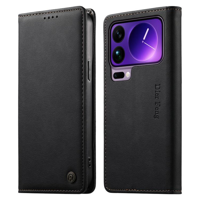 Funda para teléfono Dierfeng de cuero vegano con cierre magnético y protección RFID., For Xiaomi 17 Max 5G, For Xiaomi 17T Pro 5G, For Xiaomi 17T 5G, For Xiaomi Poco X8 Pro 5G / Redmi Turbo 5 5G, For Xiaomi 17 Ultra, For Xiaomi 17 Pro Max              ...