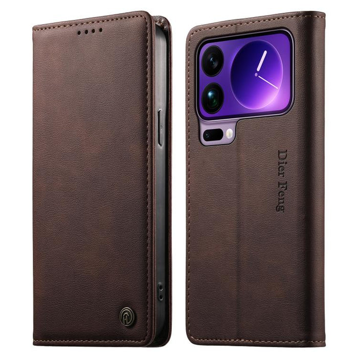 Funda para teléfono Dierfeng de cuero vegano con cierre magnético y protección RFID., For Xiaomi 17 Max 5G, For Xiaomi 17T Pro 5G, For Xiaomi 17T 5G, For Xiaomi Poco X8 Pro 5G / Redmi Turbo 5 5G, For Xiaomi 17 Ultra, For Xiaomi 17 Pro Max              ...