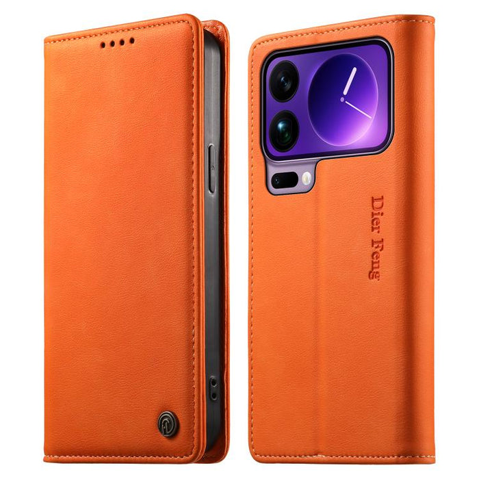 Funda para teléfono Dierfeng de cuero vegano con cierre magnético y protección RFID., For Xiaomi 17 Max 5G, For Xiaomi 17T Pro 5G, For Xiaomi 17T 5G, For Xiaomi Poco X8 Pro 5G / Redmi Turbo 5 5G, For Xiaomi 17 Ultra, For Xiaomi 17 Pro Max              ...