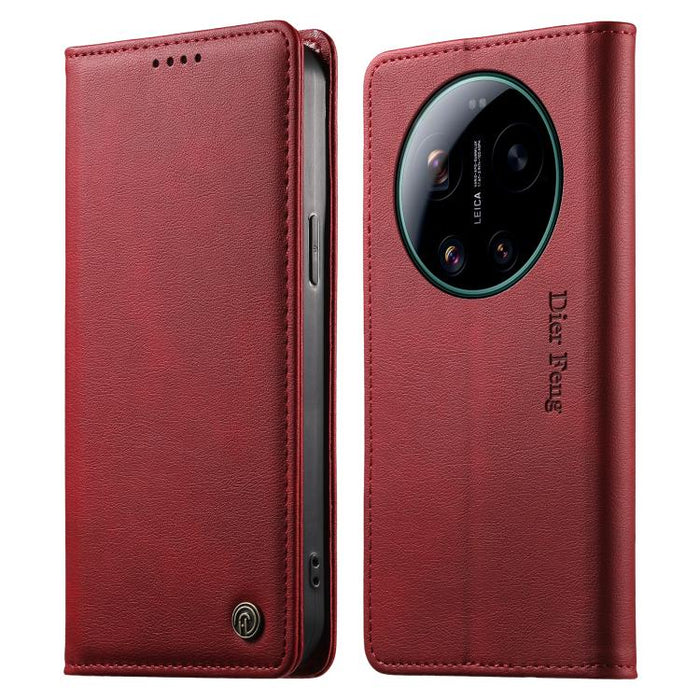 Funda para teléfono Dierfeng de cuero vegano con cierre magnético y protección RFID., For Xiaomi 17 Max 5G, For Xiaomi 17T Pro 5G, For Xiaomi 17T 5G, For Xiaomi Poco X8 Pro 5G / Redmi Turbo 5 5G, For Xiaomi 17 Ultra, For Xiaomi 17 Pro Max              ...