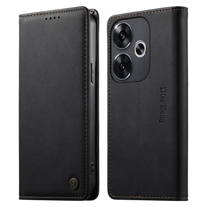 Funda para teléfono Dierfeng de cuero vegano con cierre magnético y protección RFID., For Xiaomi 15, For Xiaomi 14T Pro, For Xiaomi 14T, For Xiaomi Poco F6 / Redmi Turbo 3