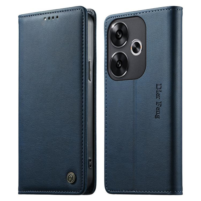 Funda para teléfono Dierfeng de cuero vegano con cierre magnético y protección RFID., For Xiaomi 15, For Xiaomi 14T Pro, For Xiaomi 14T, For Xiaomi Poco F6 / Redmi Turbo 3