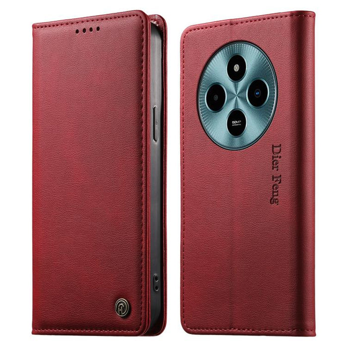 Funda para teléfono Dierfeng de cuero vegano con cierre magnético y protección RFID., For Xiaomi 17 Max 5G, For Xiaomi 17T Pro 5G, For Xiaomi 17T 5G, For Xiaomi Poco X8 Pro 5G / Redmi Turbo 5 5G, For Xiaomi 17 Ultra, For Xiaomi 17 Pro Max              ...