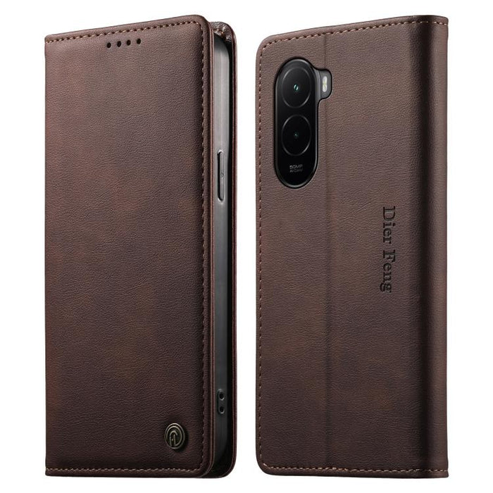Funda para teléfono Dierfeng de cuero vegano con cierre magnético y protección RFID., For Xiaomi 17 Max 5G, For Xiaomi 17T Pro 5G, For Xiaomi 17T 5G, For Xiaomi Poco X8 Pro 5G / Redmi Turbo 5 5G, For Xiaomi 17 Ultra, For Xiaomi 17 Pro Max              ...