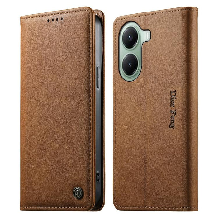 Funda para teléfono Dierfeng de cuero vegano con cierre magnético y protección RFID., For Xiaomi 17 Max 5G, For Xiaomi 17T Pro 5G, For Xiaomi 17T 5G, For Xiaomi Poco X8 Pro 5G / Redmi Turbo 5 5G, For Xiaomi 17 Ultra, For Xiaomi 17 Pro Max              ...