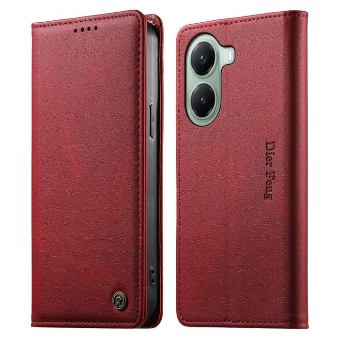 Funda para teléfono Dierfeng de cuero vegano con cierre magnético y protección RFID., For Xiaomi 17 Max 5G, For Xiaomi 17T Pro 5G, For Xiaomi 17T 5G, For Xiaomi Poco X8 Pro 5G / Redmi Turbo 5 5G, For Xiaomi 17 Ultra, For Xiaomi 17 Pro Max              ...
