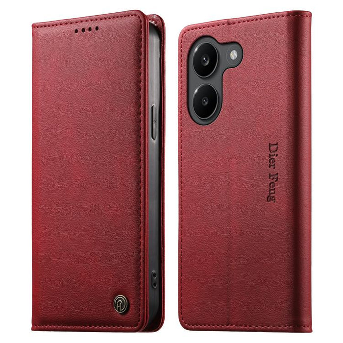 Funda para teléfono Dierfeng de cuero vegano con cierre magnético y protección RFID., For Xiaomi 17 Max 5G, For Xiaomi 17T Pro 5G, For Xiaomi 17T 5G, For Xiaomi Poco X8 Pro 5G / Redmi Turbo 5 5G, For Xiaomi 17 Ultra, For Xiaomi 17 Pro Max              ...