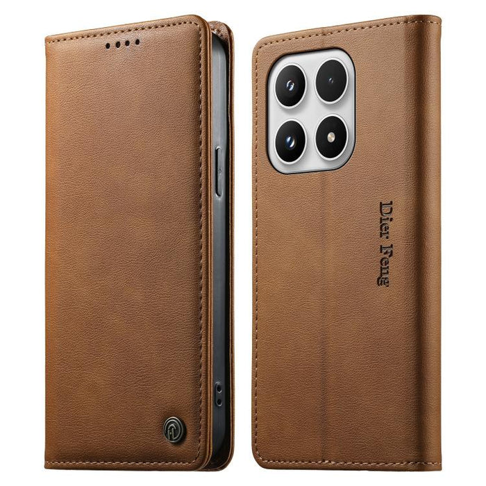 Funda para teléfono Dierfeng de cuero vegano con cierre magnético y protección RFID., For Xiaomi 17 Max 5G, For Xiaomi 17T Pro 5G, For Xiaomi 17T 5G, For Xiaomi Poco X8 Pro 5G / Redmi Turbo 5 5G, For Xiaomi 17 Ultra, For Xiaomi 17 Pro Max              ...