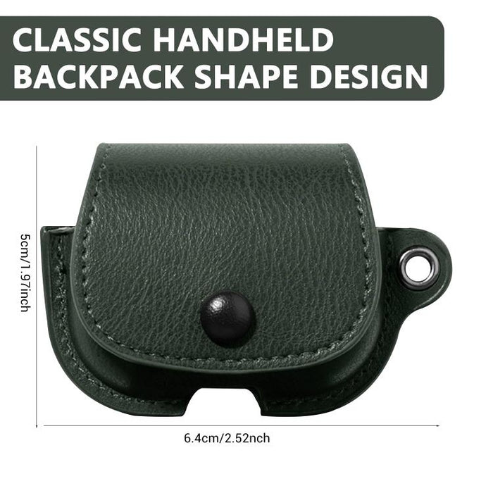 Funda protectora para auriculares de piel sintética estilo mochila XDcase con mosquetón, For AirPods Pro 3, For AirPods 4, For AirPods Pro 2 / 1