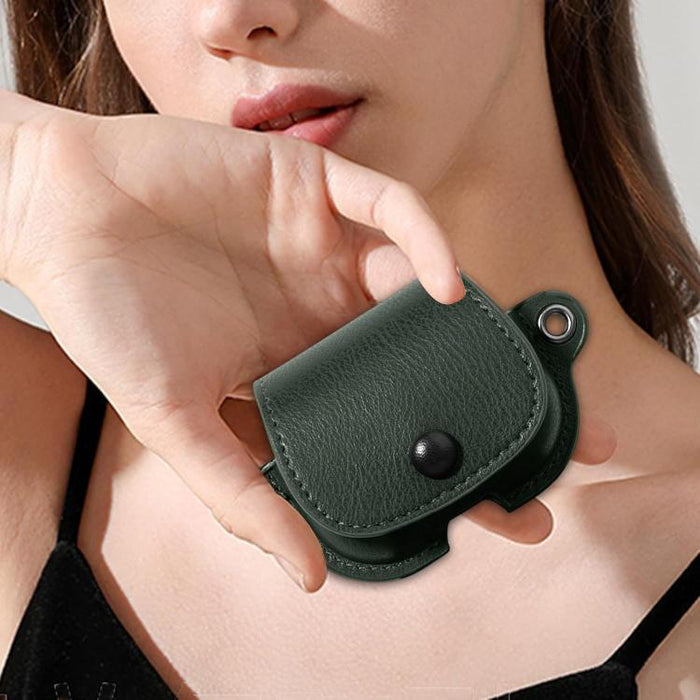 Funda protectora para auriculares de piel sintética estilo mochila XDcase con mosquetón, For AirPods Pro 3, For AirPods 4, For AirPods Pro 2 / 1