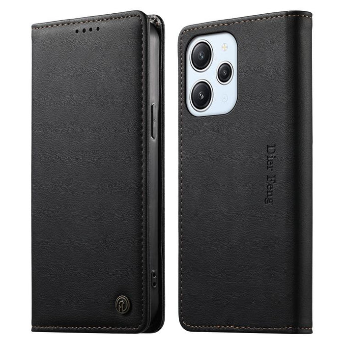 Funda para teléfono Dierfeng de cuero vegano con cierre magnético y protección RFID., For Redmi 14C 4G / 14R / A4 5G, For Redmi Note 14 Pro 4G, For Redmi Note 14 4G 163.25mm, For Redmi Note 14 Pro 5G / Note 14 Pro+ 5G, For Redmi K70 Ultra              ...