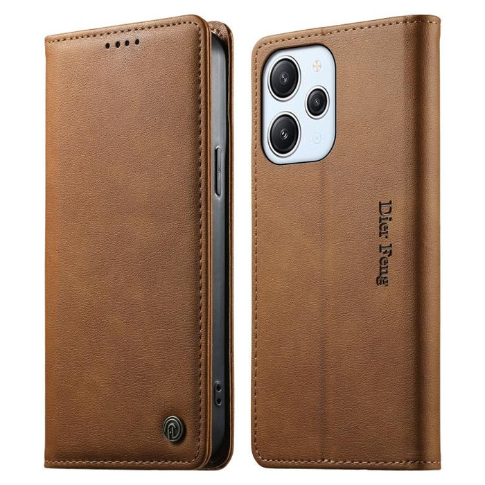 Funda para teléfono Dierfeng de cuero vegano con cierre magnético y protección RFID., For Redmi 14C 4G / 14R / A4 5G, For Redmi Note 14 Pro 4G, For Redmi Note 14 4G 163.25mm, For Redmi Note 14 Pro 5G / Note 14 Pro+ 5G, For Redmi K70 Ultra              ...