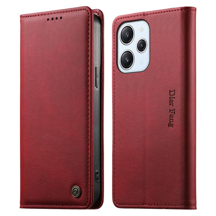 Funda para teléfono Dierfeng de cuero vegano con cierre magnético y protección RFID., For Redmi 14C 4G / 14R / A4 5G, For Redmi Note 14 Pro 4G, For Redmi Note 14 4G 163.25mm, For Redmi Note 14 Pro 5G / Note 14 Pro+ 5G, For Redmi K70 Ultra              ...
