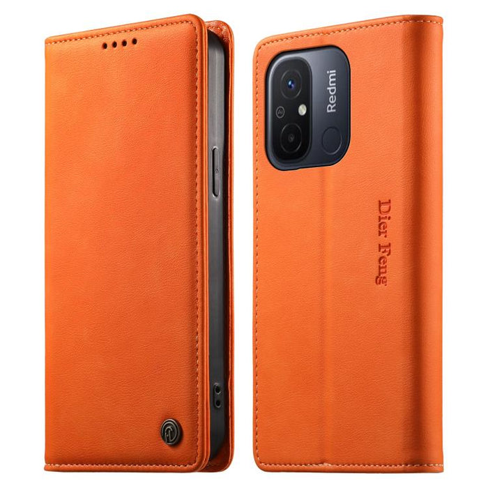 Funda para teléfono Dierfeng de cuero vegano con cierre magnético y protección RFID., For Redmi Note 12S / Note 11S 4G, For Redmi Note 12 4G Global, For Redmi 12C / 11A / Poco C55, For Redmi Note 12 Pro+ Global, For Redmi Note 12 Pro 5G Global / Speed ...