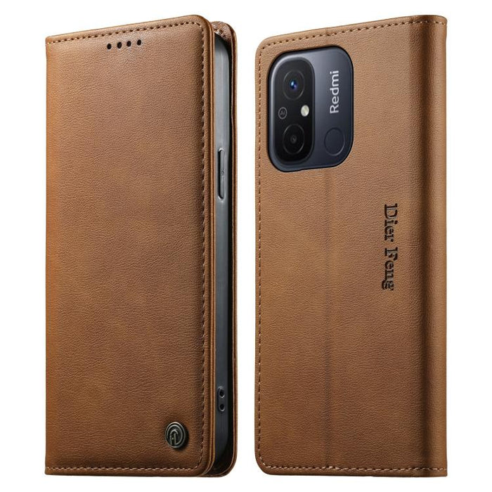 Funda para teléfono Dierfeng de cuero vegano con cierre magnético y protección RFID., For Redmi Note 12S / Note 11S 4G, For Redmi Note 12 4G Global, For Redmi 12C / 11A / Poco C55, For Redmi Note 12 Pro+ Global, For Redmi Note 12 Pro 5G Global / Speed ...