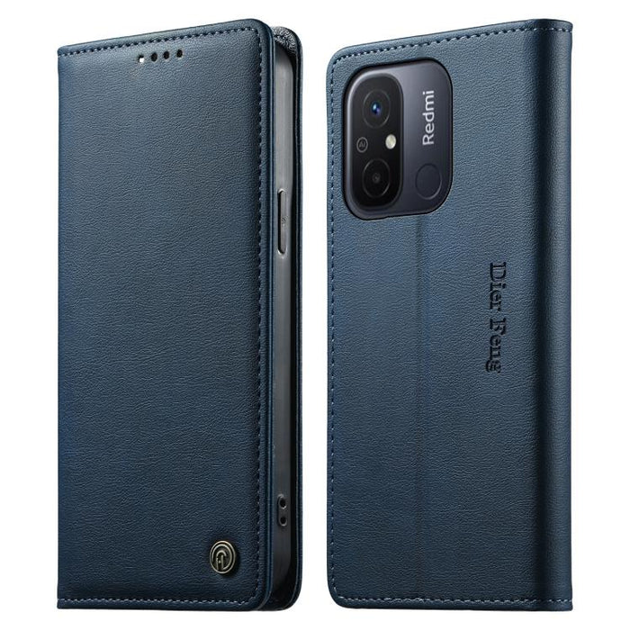 Funda para teléfono Dierfeng de cuero vegano con cierre magnético y protección RFID., For Redmi Note 12S / Note 11S 4G, For Redmi Note 12 4G Global, For Redmi 12C / 11A / Poco C55, For Redmi Note 12 Pro+ Global, For Redmi Note 12 Pro 5G Global / Speed ...