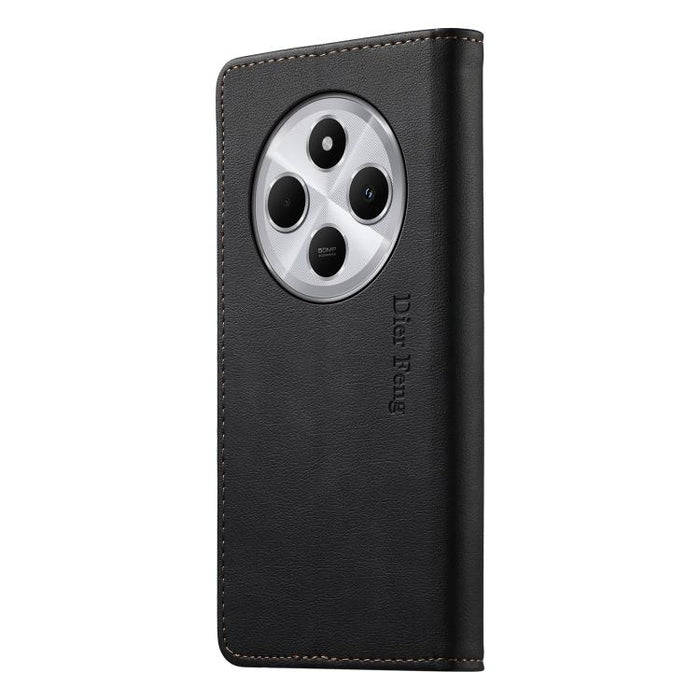 Funda para teléfono Dierfeng de cuero vegano con cierre magnético y protección RFID., For Redmi 14C 4G / 14R / A4 5G, For Redmi Note 14 Pro 4G, For Redmi Note 14 4G 163.25mm, For Redmi Note 14 Pro 5G / Note 14 Pro+ 5G, For Redmi K70 Ultra              ...