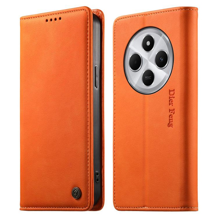 Funda para teléfono Dierfeng de cuero vegano con cierre magnético y protección RFID., For Redmi 14C 4G / 14R / A4 5G, For Redmi Note 14 Pro 4G, For Redmi Note 14 4G 163.25mm, For Redmi Note 14 Pro 5G / Note 14 Pro+ 5G, For Redmi K70 Ultra              ...