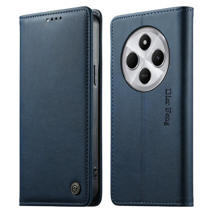 Funda para teléfono Dierfeng de cuero vegano con cierre magnético y protección RFID., For Redmi 14C 4G / 14R / A4 5G, For Redmi Note 14 Pro 4G, For Redmi Note 14 4G 163.25mm, For Redmi Note 14 Pro 5G / Note 14 Pro+ 5G, For Redmi K70 Ultra              ...