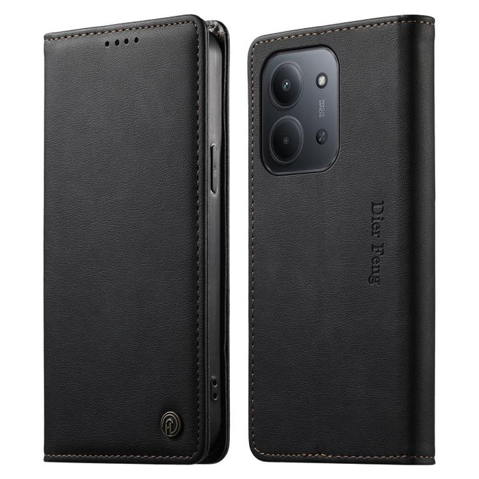 Funda para teléfono Dierfeng de cuero vegano con cierre magnético y protección RFID., For Redmi A7 Pro 171mm / Poco C85x 5G, For Redmi 15a 5G, For Redmi Turbo 5 Max / Poco X8 Pro Max, For Redmi Note 15 Pro+ 5G 163.3mm / Poco M8 Pro 5G                  ...