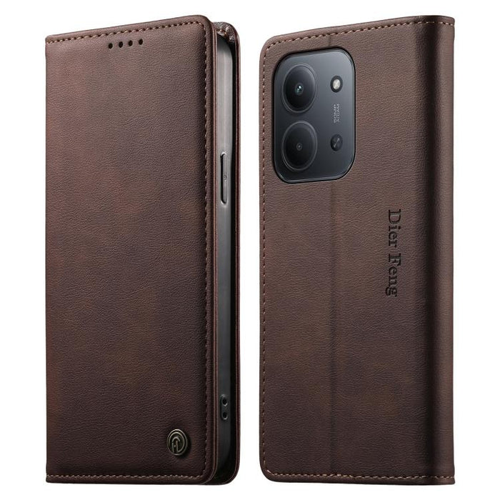 Funda para teléfono Dierfeng de cuero vegano con cierre magnético y protección RFID., For Redmi A7 Pro 171mm / Poco C85x 5G, For Redmi 15a 5G, For Redmi Turbo 5 Max / Poco X8 Pro Max, For Redmi Note 15 Pro+ 5G 163.3mm / Poco M8 Pro 5G                  ...