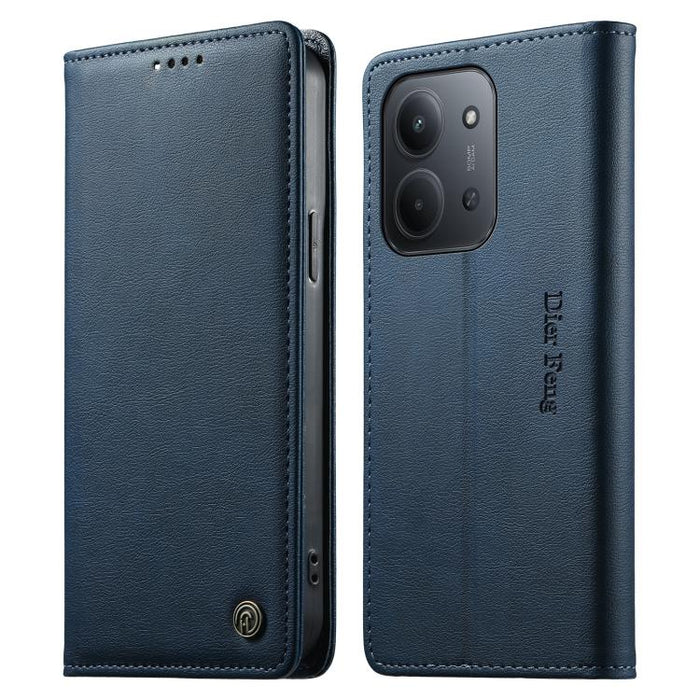 Funda para teléfono Dierfeng de cuero vegano con cierre magnético y protección RFID., For Redmi A7 Pro 171mm / Poco C85x 5G, For Redmi 15a 5G, For Redmi Turbo 5 Max / Poco X8 Pro Max, For Redmi Note 15 Pro+ 5G 163.3mm / Poco M8 Pro 5G                  ...