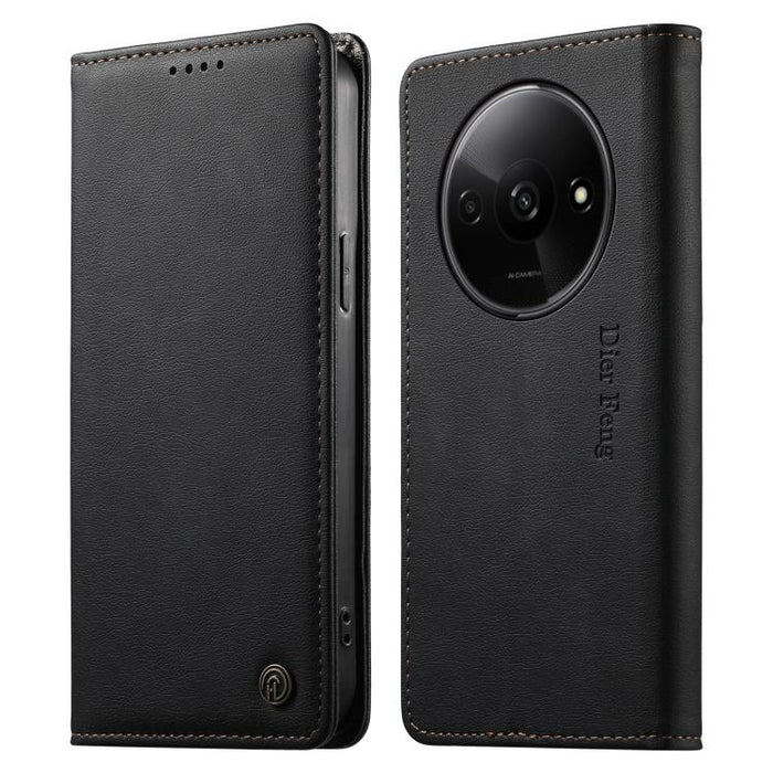 Funda para teléfono Dierfeng de cuero vegano con cierre magnético y protección RFID., For Redmi 14C 4G / 14R / A4 5G, For Redmi Note 14 Pro 4G, For Redmi Note 14 4G 163.25mm, For Redmi Note 14 Pro 5G / Note 14 Pro+ 5G, For Redmi K70 Ultra              ...