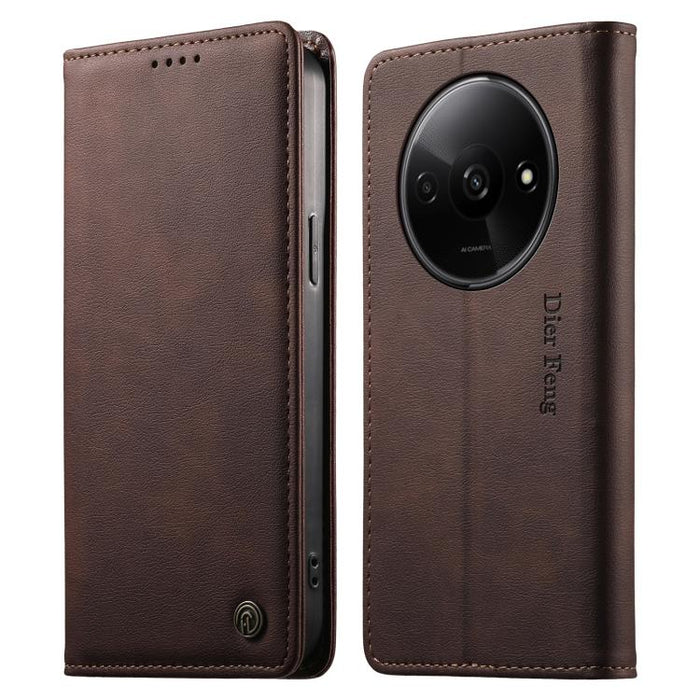 Funda para teléfono Dierfeng de cuero vegano con cierre magnético y protección RFID., For Redmi 14C 4G / 14R / A4 5G, For Redmi Note 14 Pro 4G, For Redmi Note 14 4G 163.25mm, For Redmi Note 14 Pro 5G / Note 14 Pro+ 5G, For Redmi K70 Ultra              ...