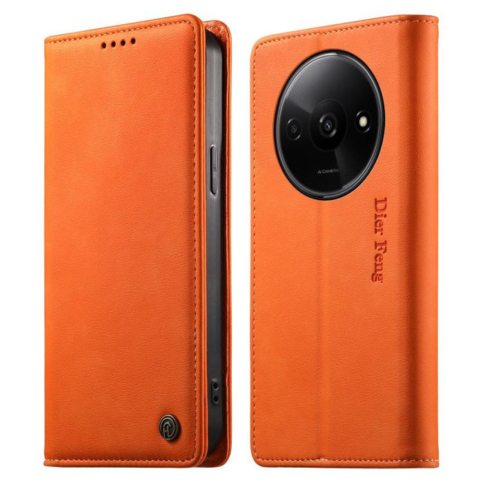 Funda para teléfono Dierfeng de cuero vegano con cierre magnético y protección RFID., For Redmi 14C 4G / 14R / A4 5G, For Redmi Note 14 Pro 4G, For Redmi Note 14 4G 163.25mm, For Redmi Note 14 Pro 5G / Note 14 Pro+ 5G, For Redmi K70 Ultra              ...