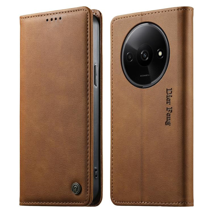 Funda para teléfono Dierfeng de cuero vegano con cierre magnético y protección RFID., For Redmi 14C 4G / 14R / A4 5G, For Redmi Note 14 Pro 4G, For Redmi Note 14 4G 163.25mm, For Redmi Note 14 Pro 5G / Note 14 Pro+ 5G, For Redmi K70 Ultra              ...