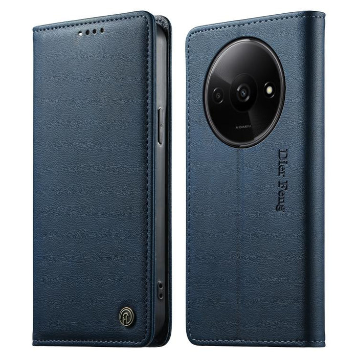 Funda para teléfono Dierfeng de cuero vegano con cierre magnético y protección RFID., For Redmi 14C 4G / 14R / A4 5G, For Redmi Note 14 Pro 4G, For Redmi Note 14 4G 163.25mm, For Redmi Note 14 Pro 5G / Note 14 Pro+ 5G, For Redmi K70 Ultra              ...