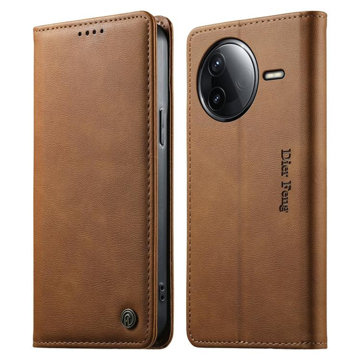 Funda para teléfono Dierfeng de cuero vegano con cierre magnético y protección RFID., For Redmi A7 Pro 171mm / Poco C85x 5G, For Redmi 15a 5G, For Redmi Turbo 5 Max / Poco X8 Pro Max, For Redmi Note 15 Pro+ 5G 163.3mm / Poco M8 Pro 5G                  ...