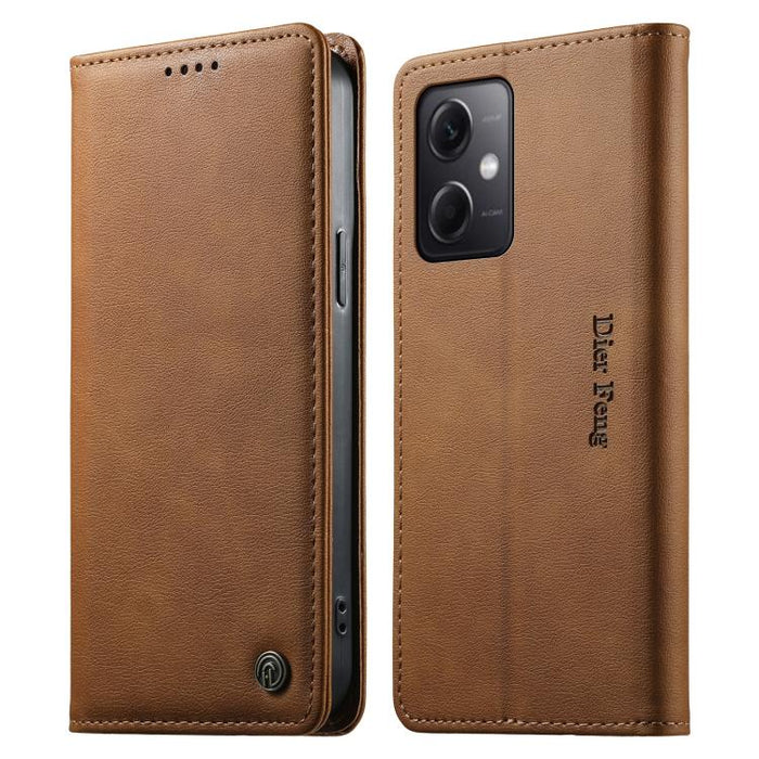 Funda para teléfono Dierfeng de cuero vegano con cierre magnético y protección RFID., For Redmi Note 12S / Note 11S 4G, For Redmi Note 12 4G Global, For Redmi 12C / 11A / Poco C55, For Redmi Note 12 Pro+ Global, For Redmi Note 12 Pro 5G Global / Speed ...